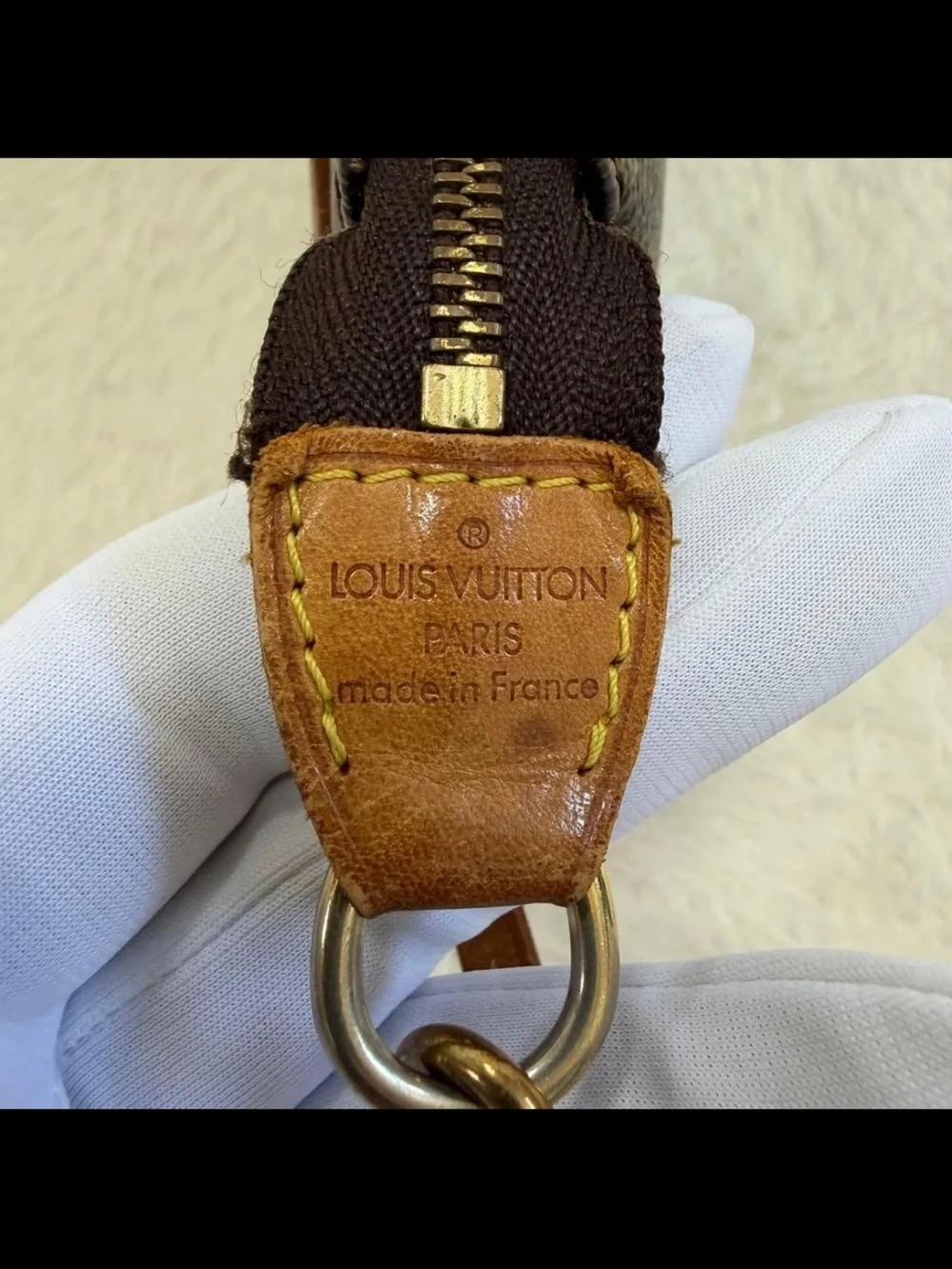 Louis Vuitton Monogram Mini Pochette in Brown and Tan